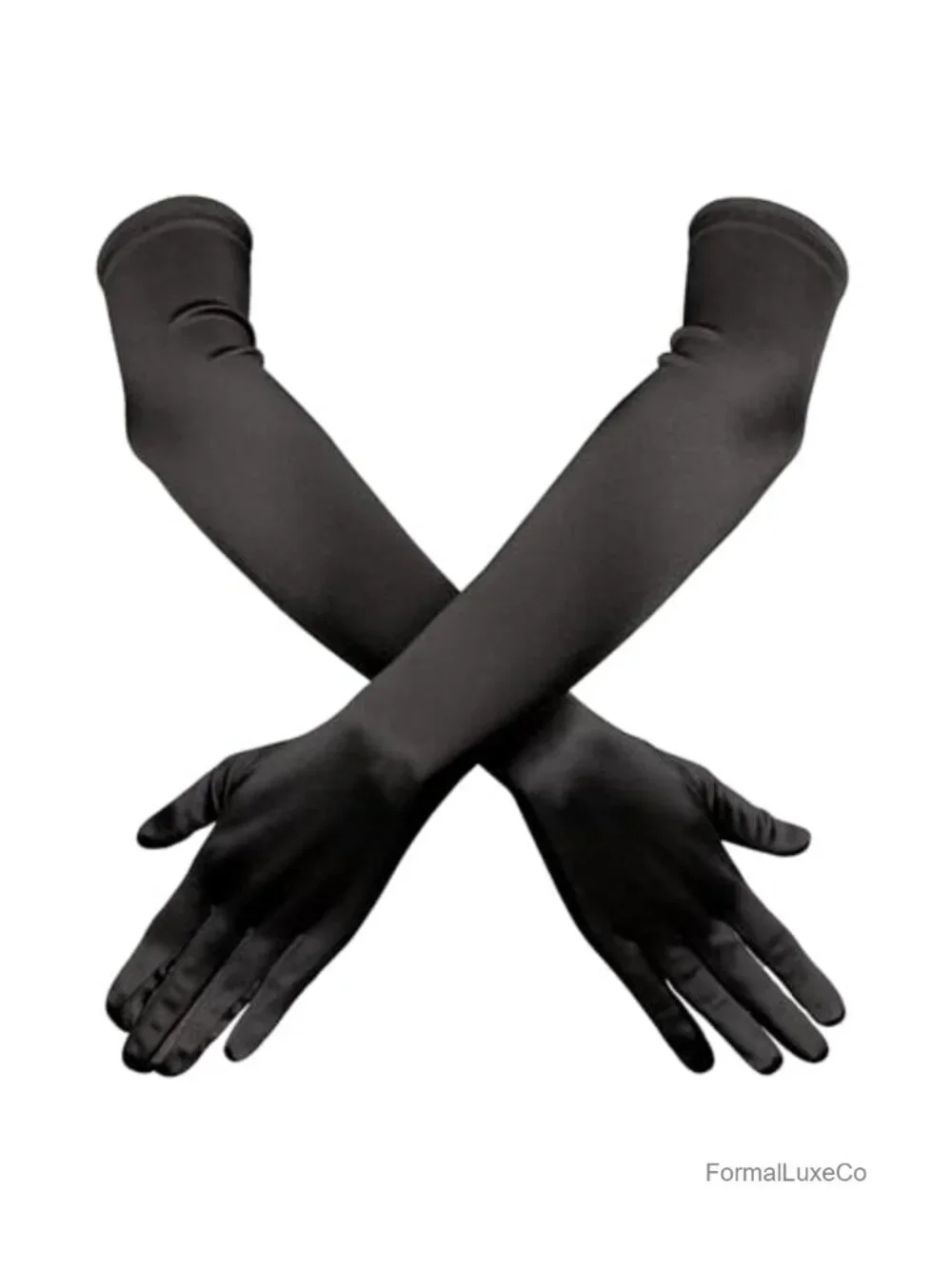 Satin Opera Gloves Women 20inch Elbow Length Formal Party Wedding